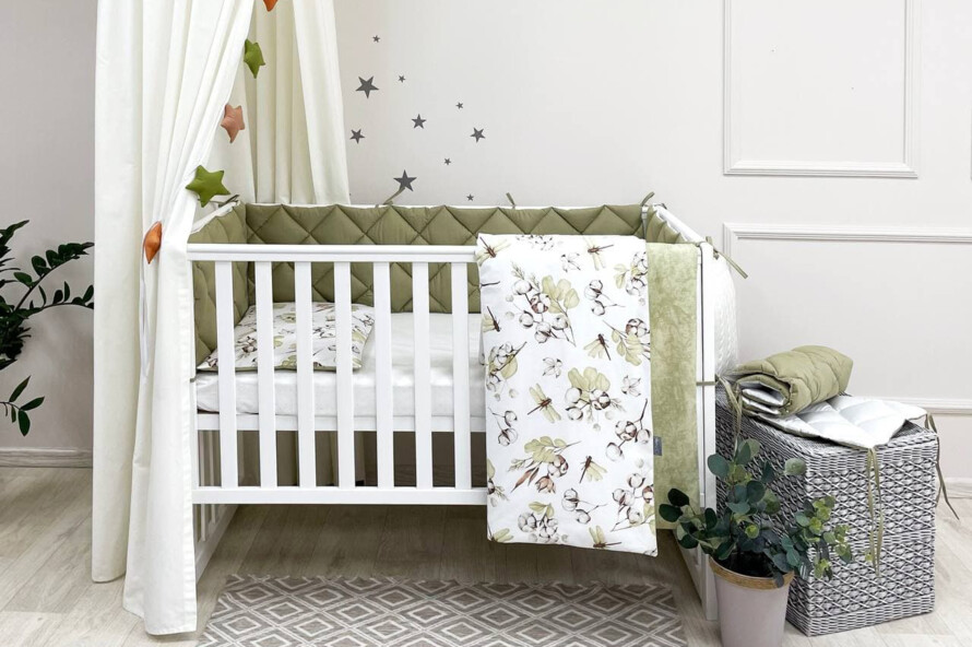 Комплект постільної білизни Baby Mix Бавовна, оливковий