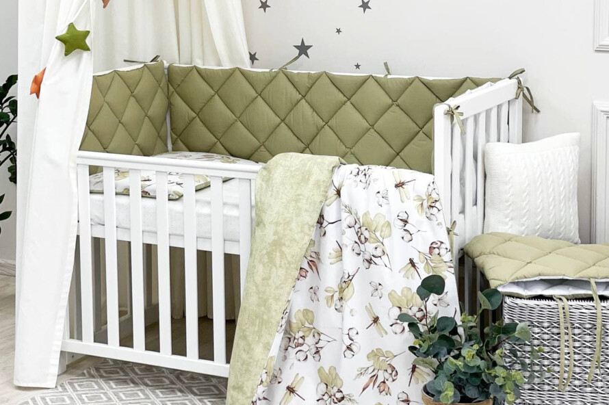 Комплект постільної білизни Baby Mix Бавовна, оливковий