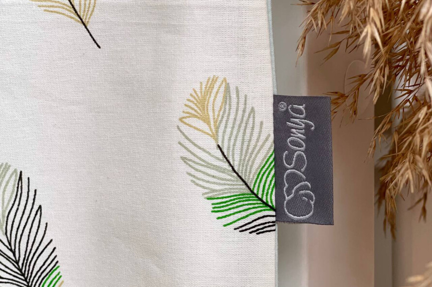 Комплект постельного белья Baby Mix Перо мята, мятный