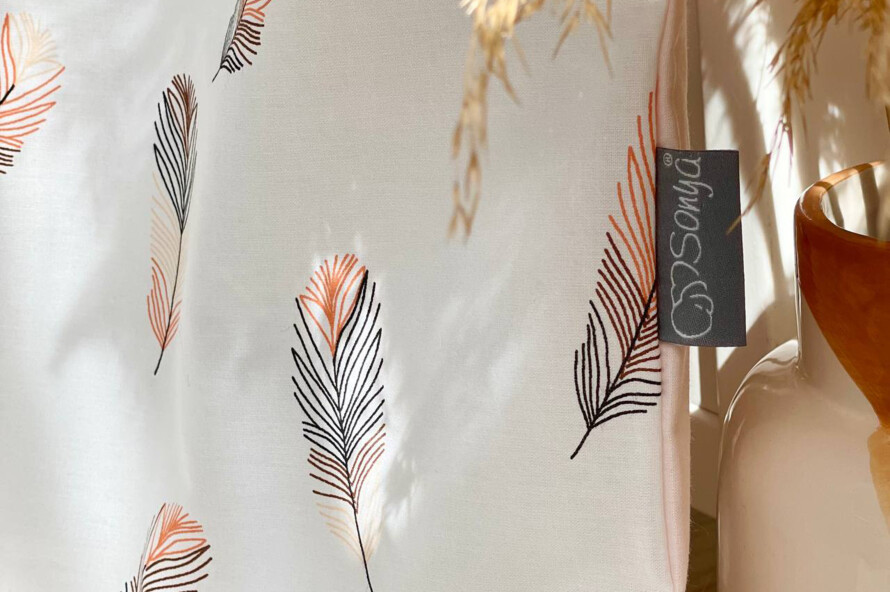 Комплект постельного белья Baby Mix Перо пудра, пудра