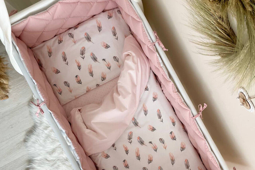 Комплект постельного белья Baby Mix Перо пудра, пудра
