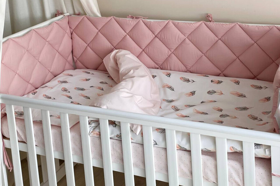 Комплект постельного белья Baby Mix Перо пудра, пудра