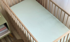 Простынь сатин мятный 120х60