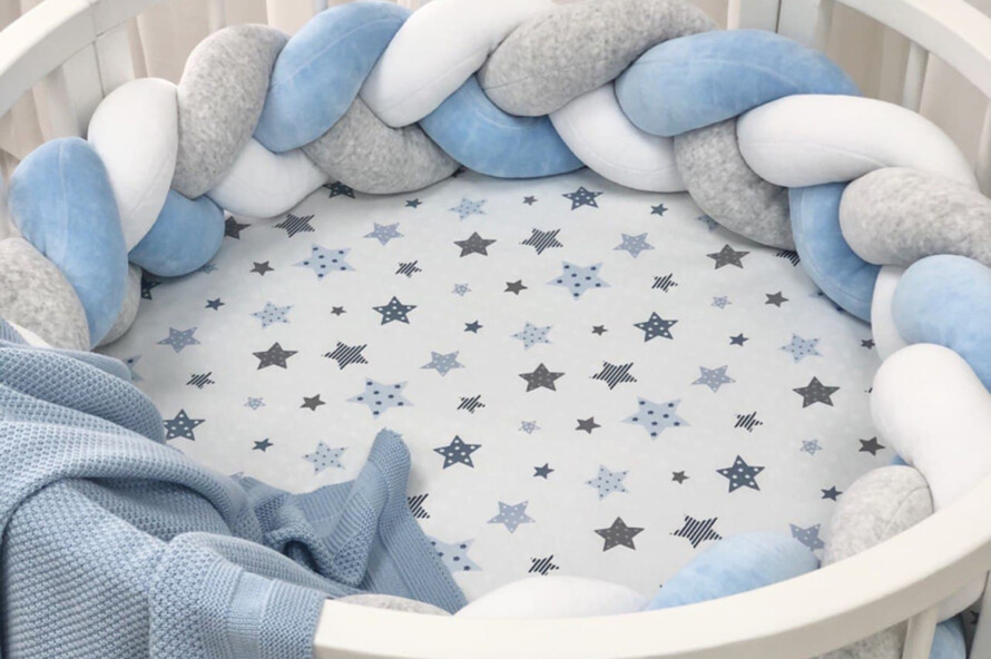 Простынь детская Старс голубой