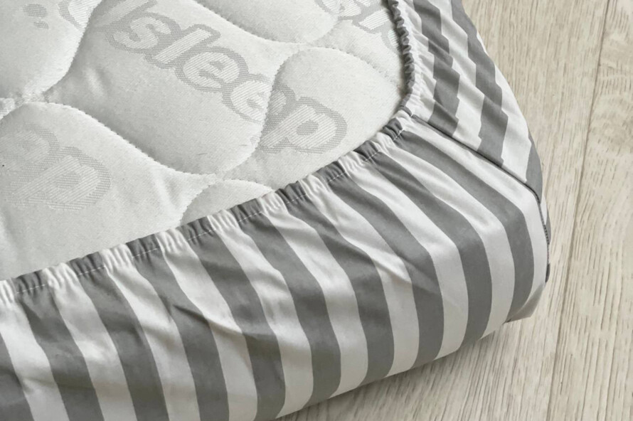 Комплект постільної білизни Клякси сіро-чорні/жовтий