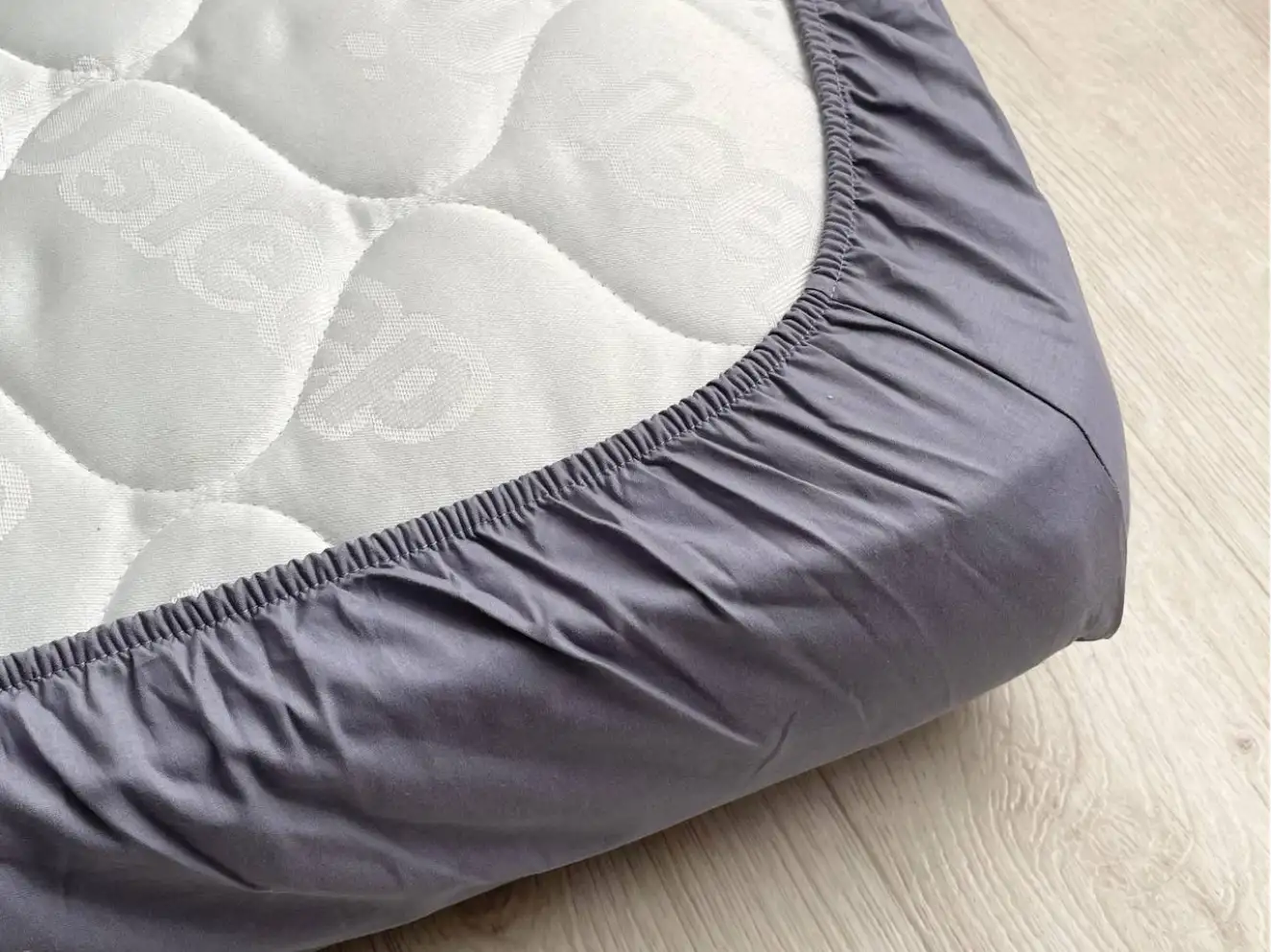 Комплект постільної білизни поплін м`ята/синій