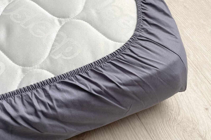 Комплект постільної білизни поплін ягода/синій