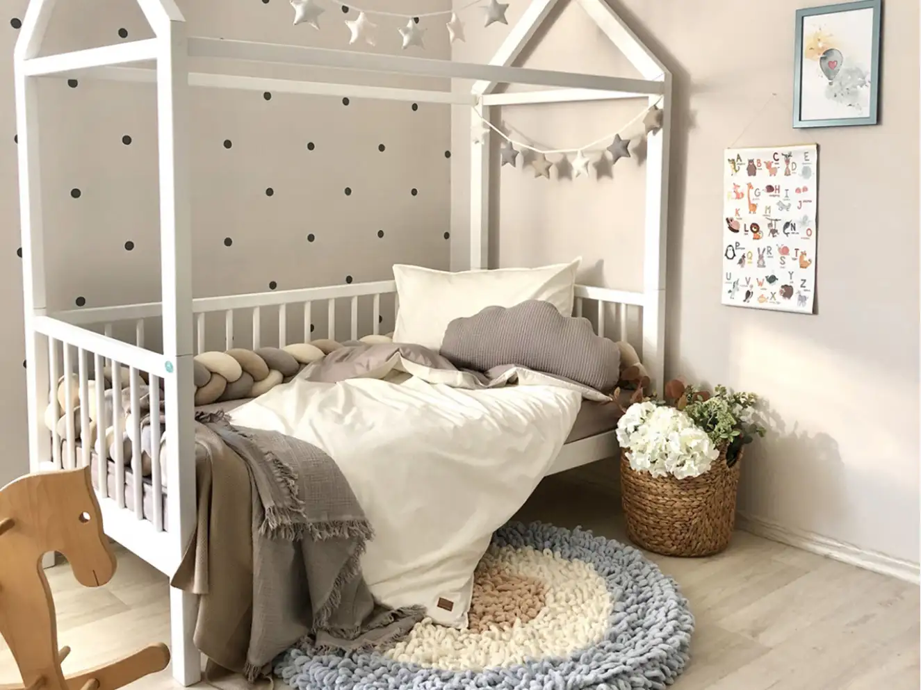 Комплект постільної білизни підліток поплін сірий/молоко