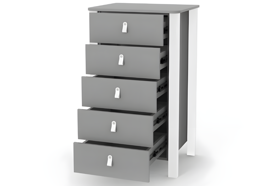 Комод Верес Монако високий 600 колір графіт