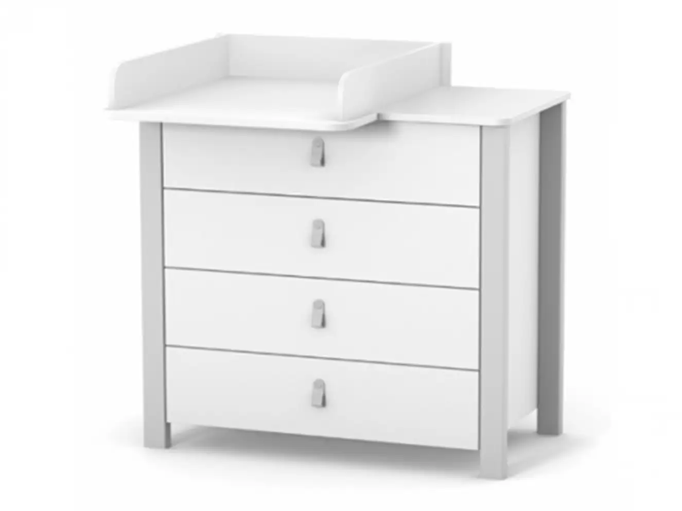 Комод Верес Монако 900 цвет бело-серый