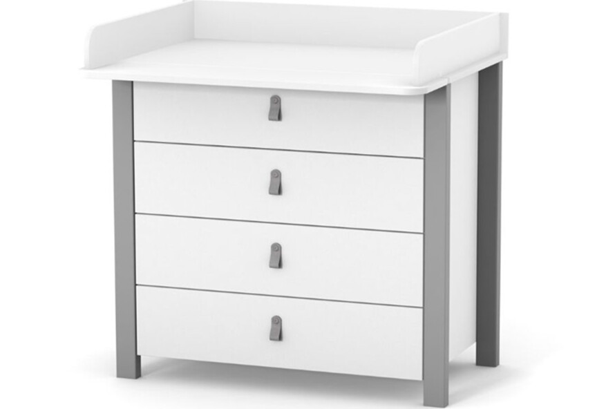 Комод Верес Монако 900 цвет бело-графитовый