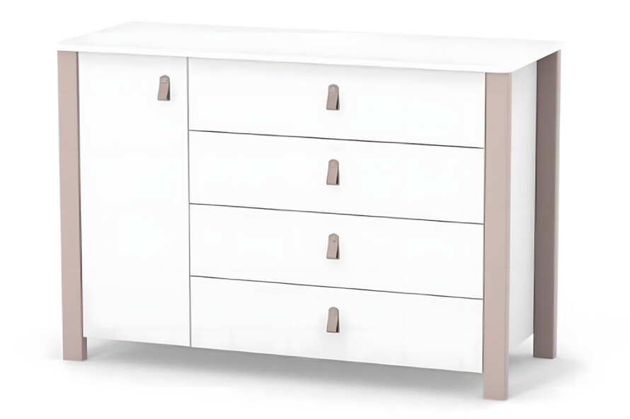Комод Верес Монако 1200 колір капучино-білий