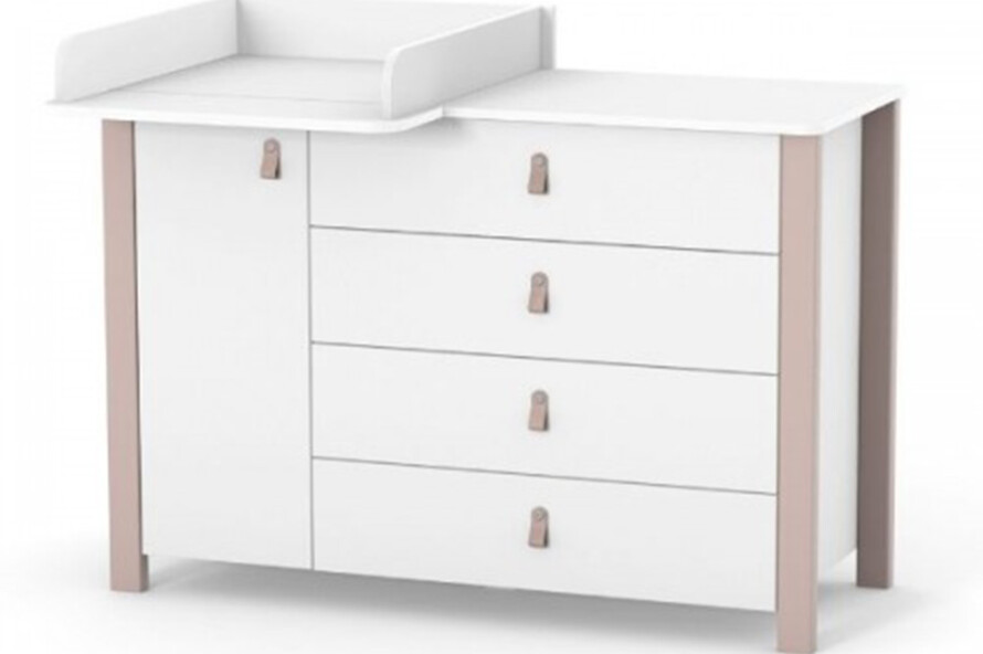 Комод Верес Монако 1200 колір капучино-білий