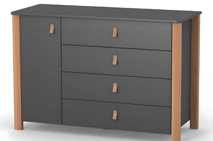Комод Верес Монако 1200 колір темно-сірий