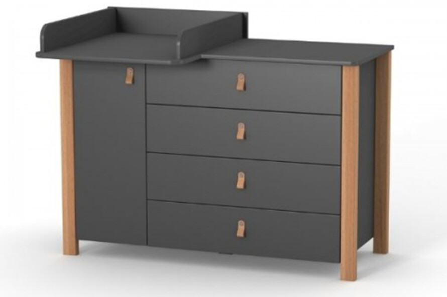 Комод Верес Монако 1200 колір темно-сірий