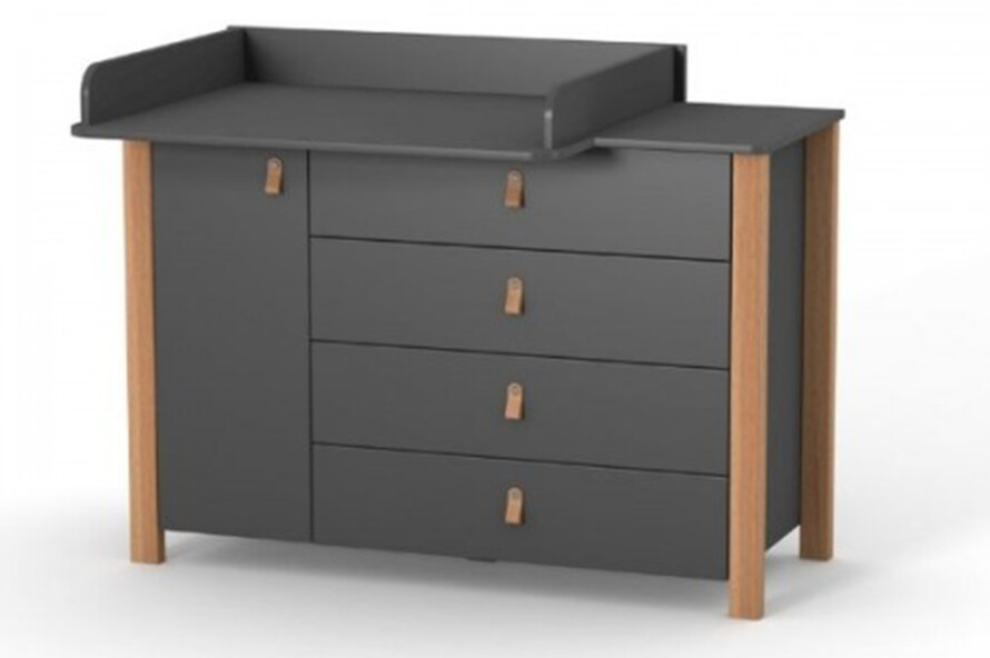 Комод Верес Монако 1200 колір темно-сірий