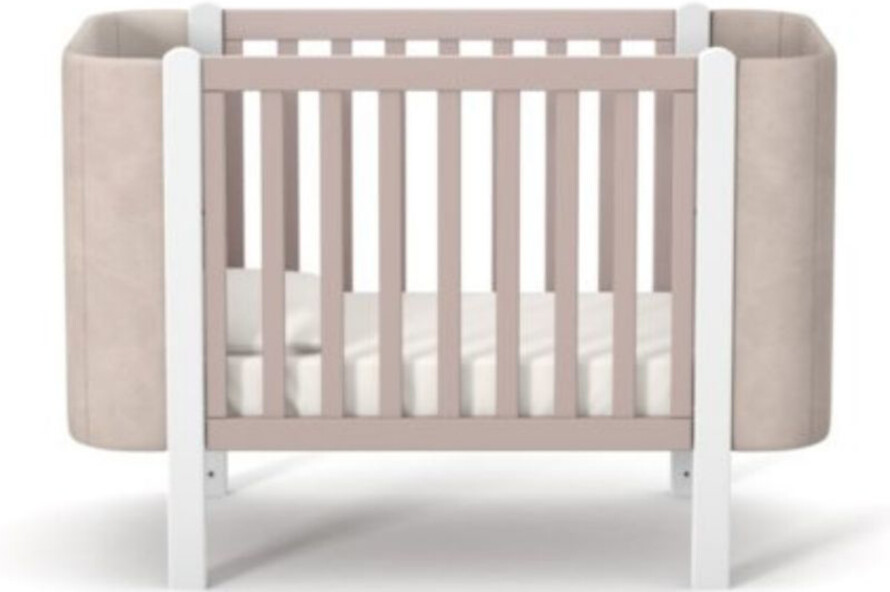 Дитяче ліжечко Верес Монако Велюр колір капучино-білий