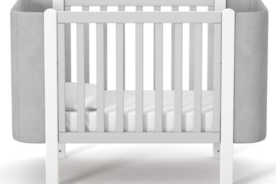 Детская кроватка Верес Монако Велюр цвет бело-серый