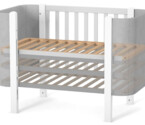 Детская кроватка Верес Монако Велюр цвет бело-серый