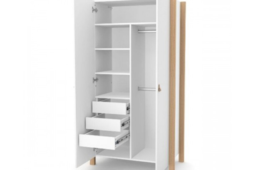 Шкаф Верес Монако (бело-буковый)