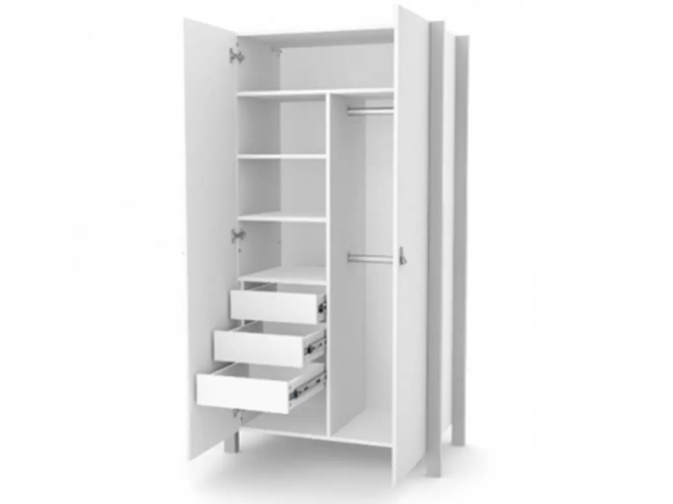 Шкаф Верес Монако (бело-серый)