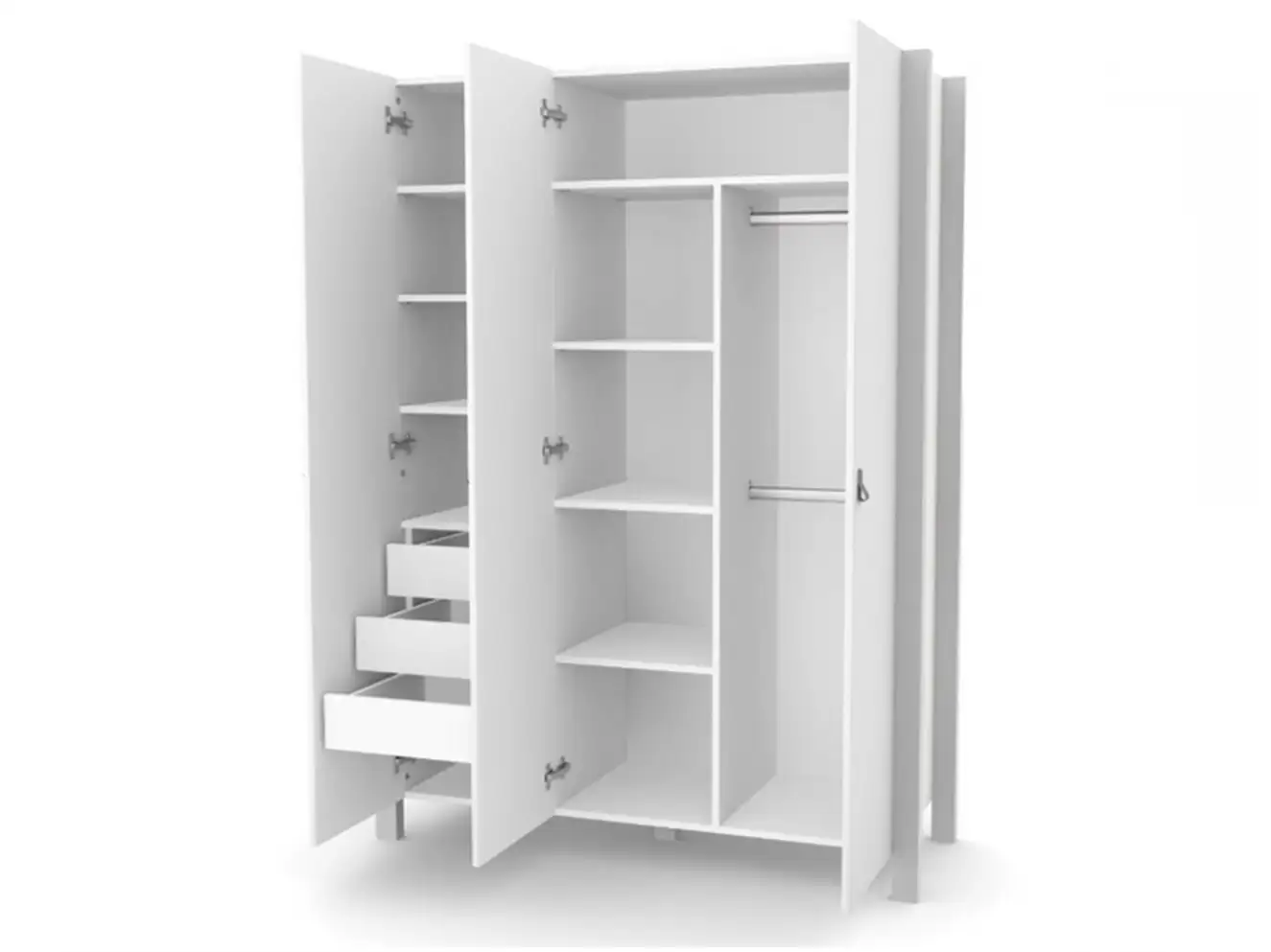 Шкаф Верес 1310 Монако (бело-серый) Шкаф Верес 1310 Монако (бело-серый)