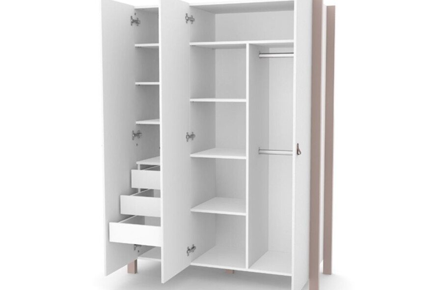 Шкаф Верес 1310 Монако (капучино-белый)