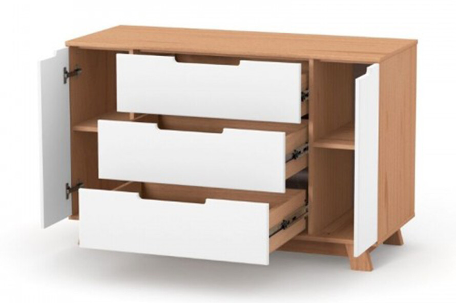 Комод Верес Манхэттен 1200 (бело-буковый)