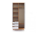 Шкаф Верес Манхэттен 850 с ящиками (бело-буковый)
