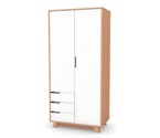 Шкаф Верес Манхэттен 850 с ящиками (бело-буковый)