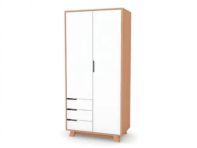 Шафа Верес Манхеттен 850 з шухлядами (біло-буковий)