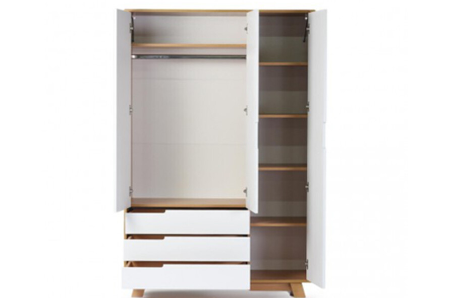 Шкаф Верес Манхэттен 1200 с ящиками (бело-буковый)