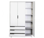 Шкаф Верес Манхэттен 1200 с ящиками (бело-серый)