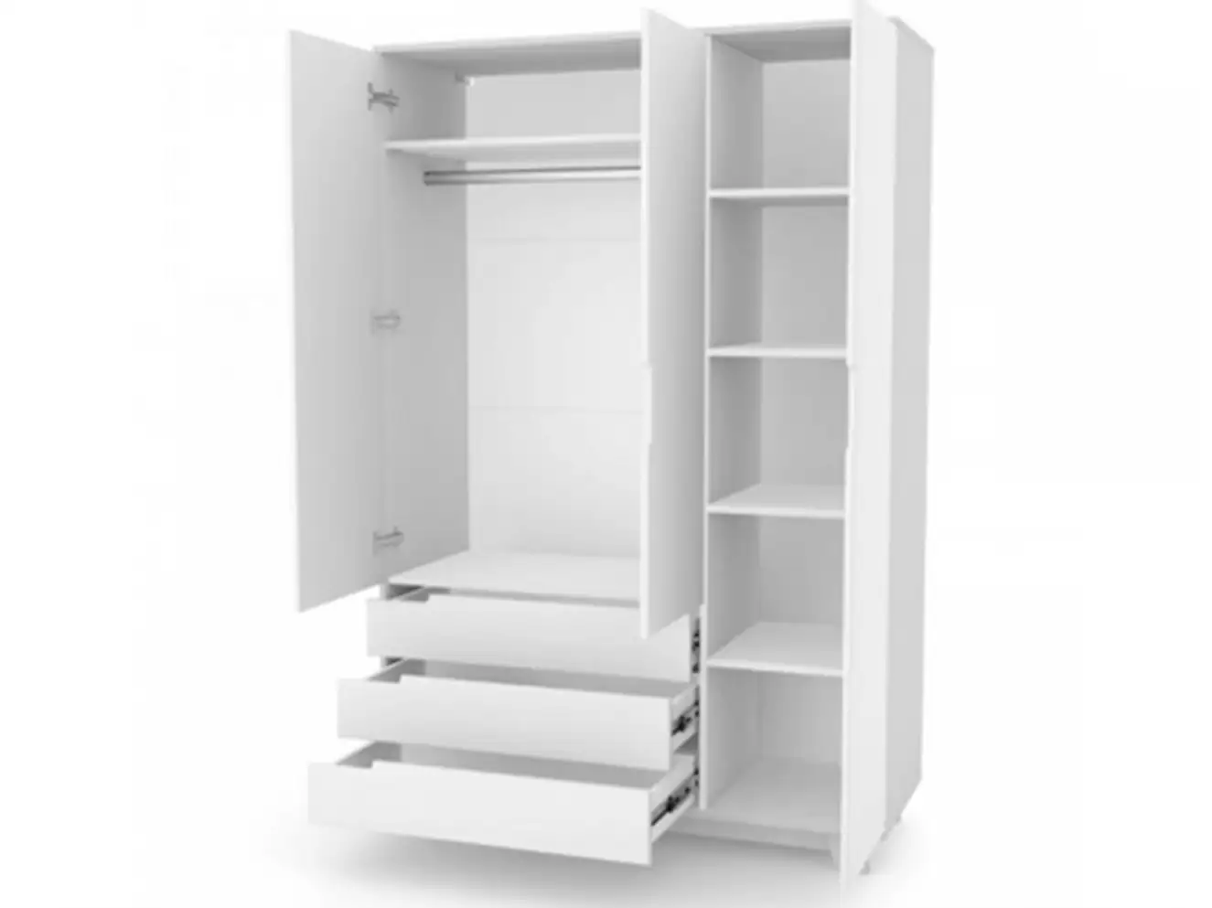 Шафа Верес Манхеттен 1200 з шухлядами (біло-сірий) Шафа Верес Манхеттен 1200 з шухлядами (біло-сірий)