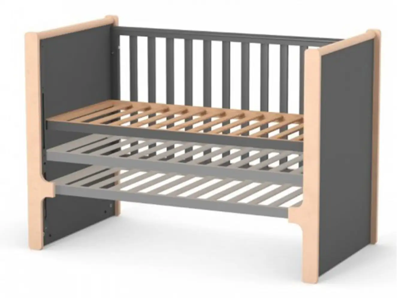 Кроватка Верес Ницца (темно-серый)