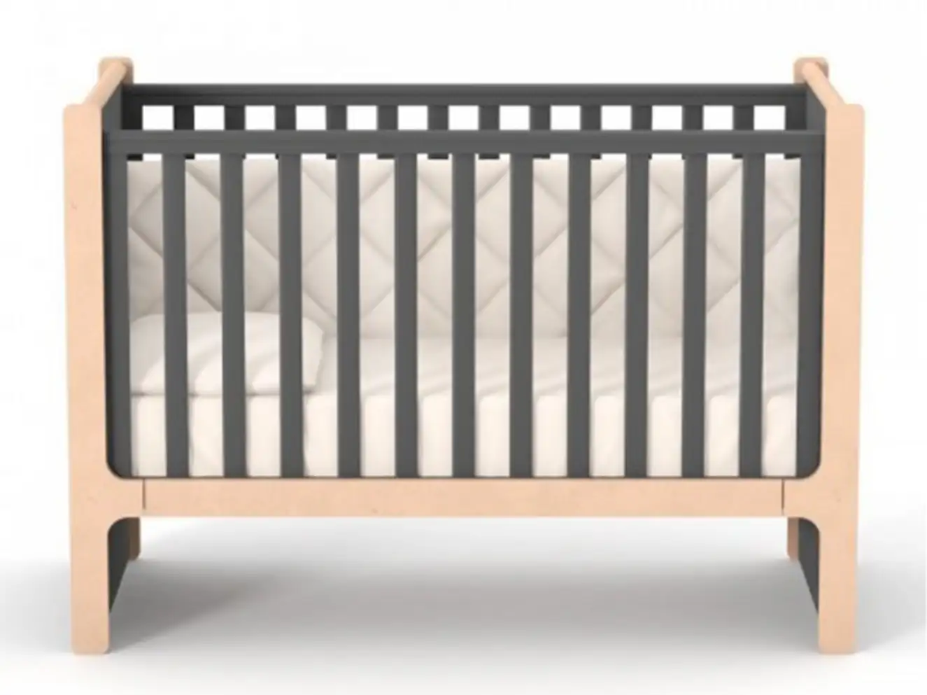 Кроватка Верес Ницца (темно-серый)