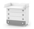 Комод-пеленатор Верес 900 ДСП (біло-сірий)