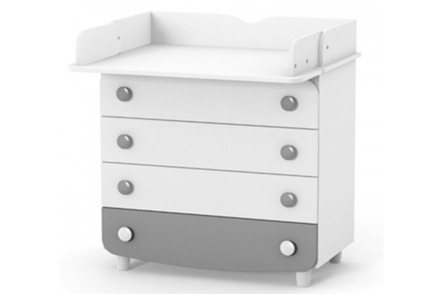 Комод-пеленатор Верес 900 ДСП (біло-сірий)