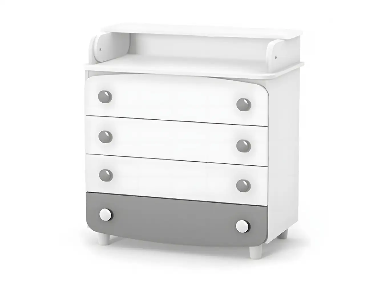 Комод-пеленатор Верес 900 ДСП (біло-сірий)