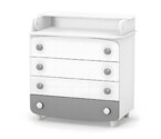 Комод-пеленатор Верес 900 ДСП (біло-сірий)