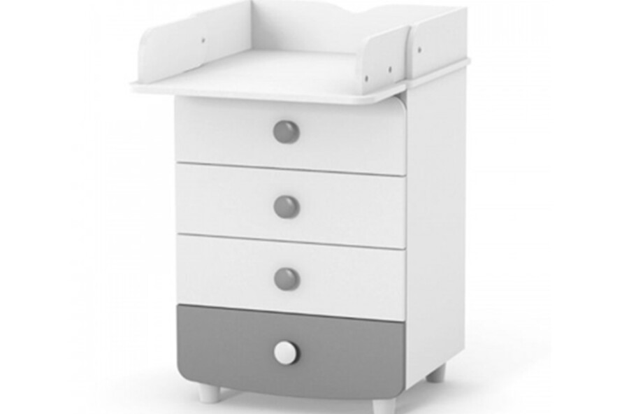 Комод-пеленатор Верес 600 ДСП (біло-сірий)