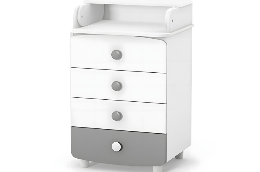 Комод-пеленатор Верес 600 ДСП (біло-сірий)