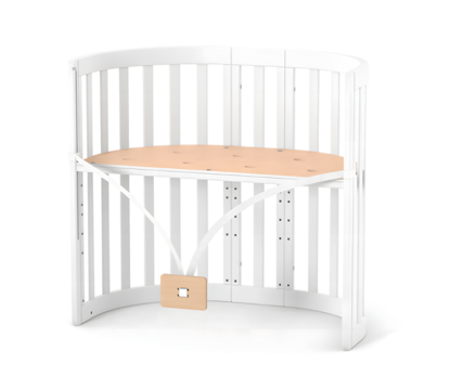 Ліжечко Верес дитяче приставне Рим (білий)