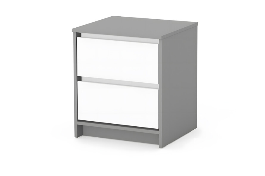Тумбочка Верес Берн (бело-графитовый)