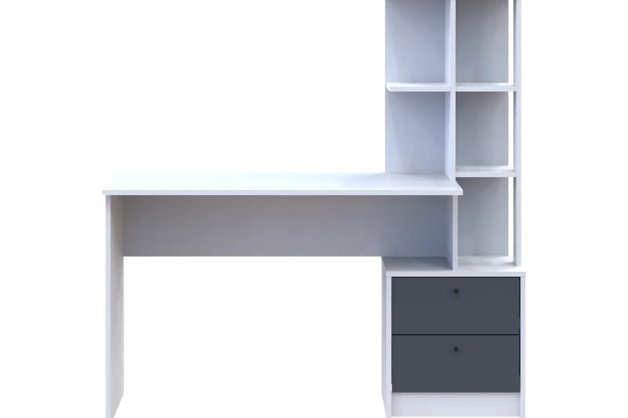 Письмовий стіл Т7 Білий/Графіт