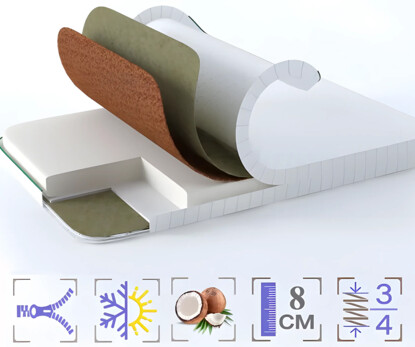 Матрас детский elMatro Kids Cocos / Эль Матро Кидс Кокос 60х120 см