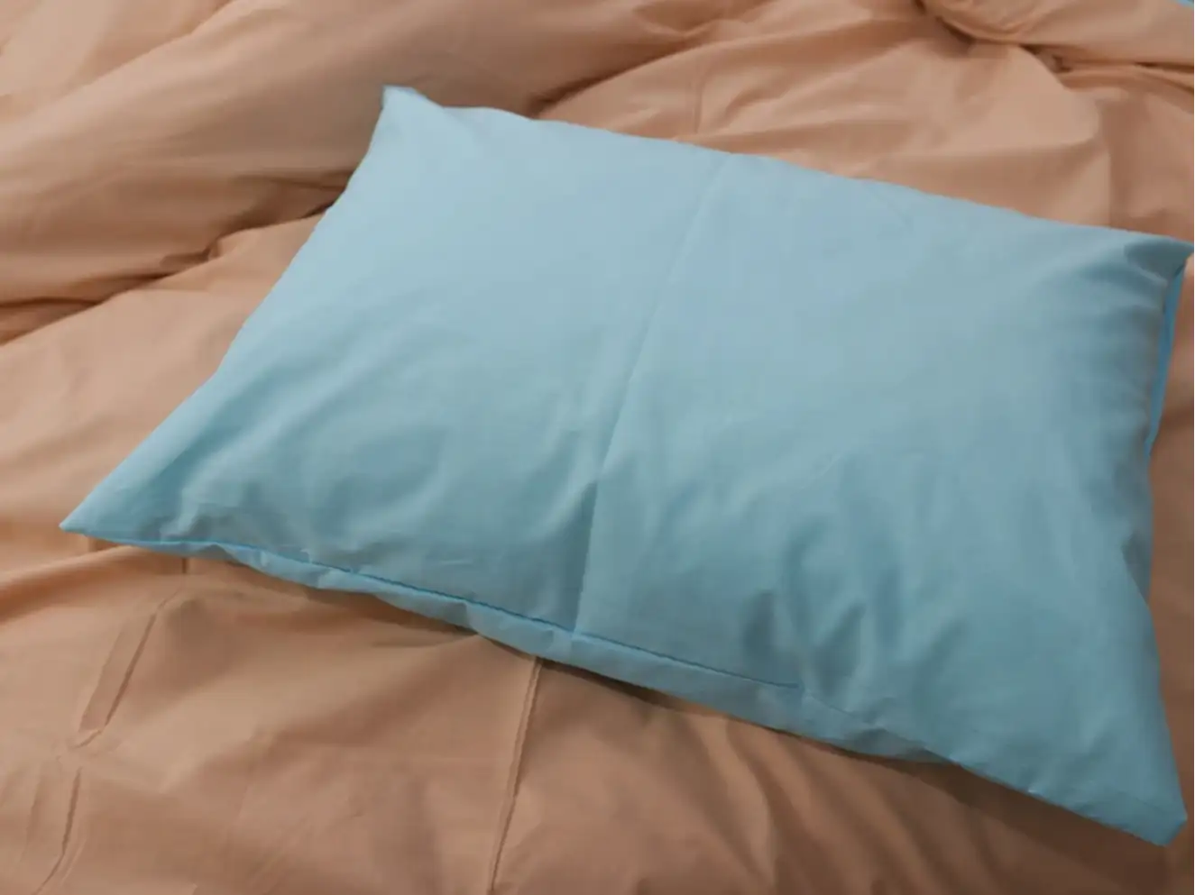 Полуторний набір постільної білизни Жовто-Блакитний 150x220 з Бязі Gold