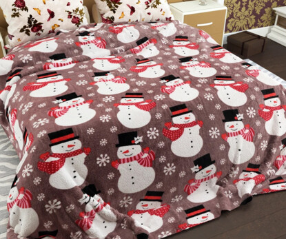 Полуторний флісовий плед