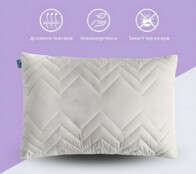 Подушка NORDIC COMFORT+ 50х70 см із блискавкою, антиалергенна сіра
