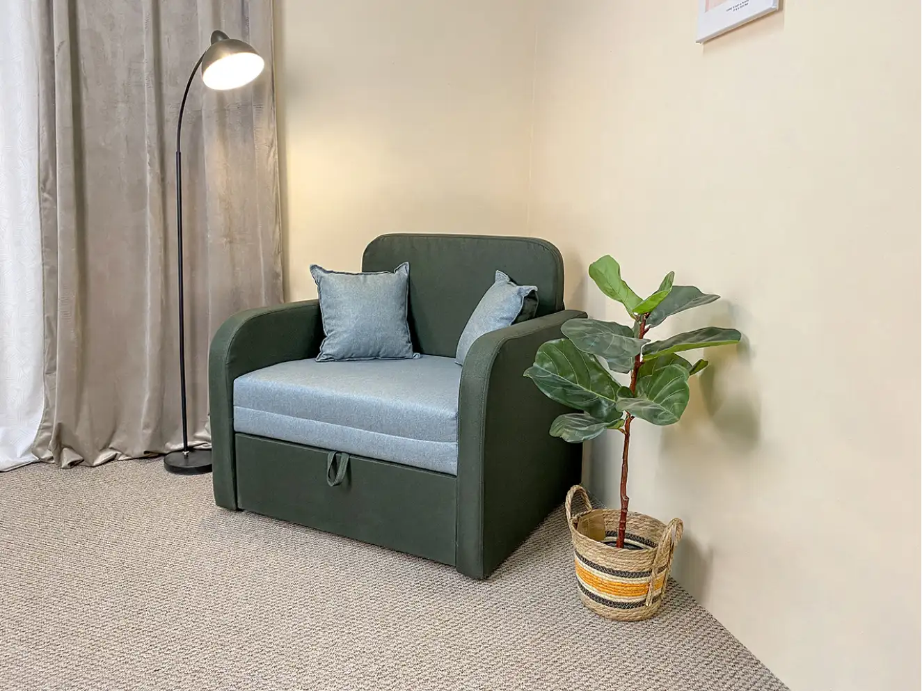 Крісло дитяче розкладне Карлсон (зелений)